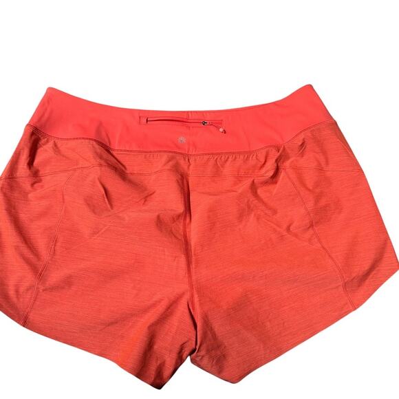 2 Pairs ATHLETA Run With It 3.5” Shorts Size 2X Textured Coral and Gray NWT - Picture 8 of 11